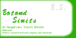 botond simits business card